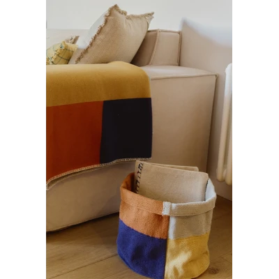 LORENA CANALS Kosz Bawełniany Color Grid | Pan Piksel