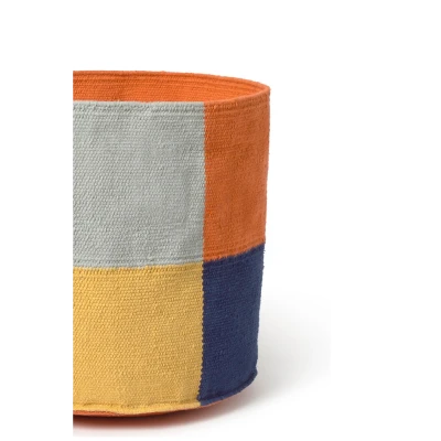 LORENA CANALS Kosz Bawełniany Color Grid | Pan Piksel