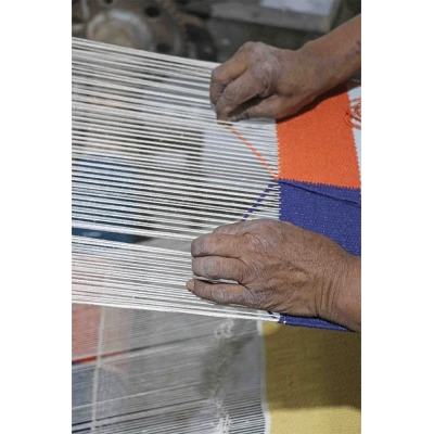 LORENA CANALS Kosz Bawełniany Color Grid | Pan Piksel