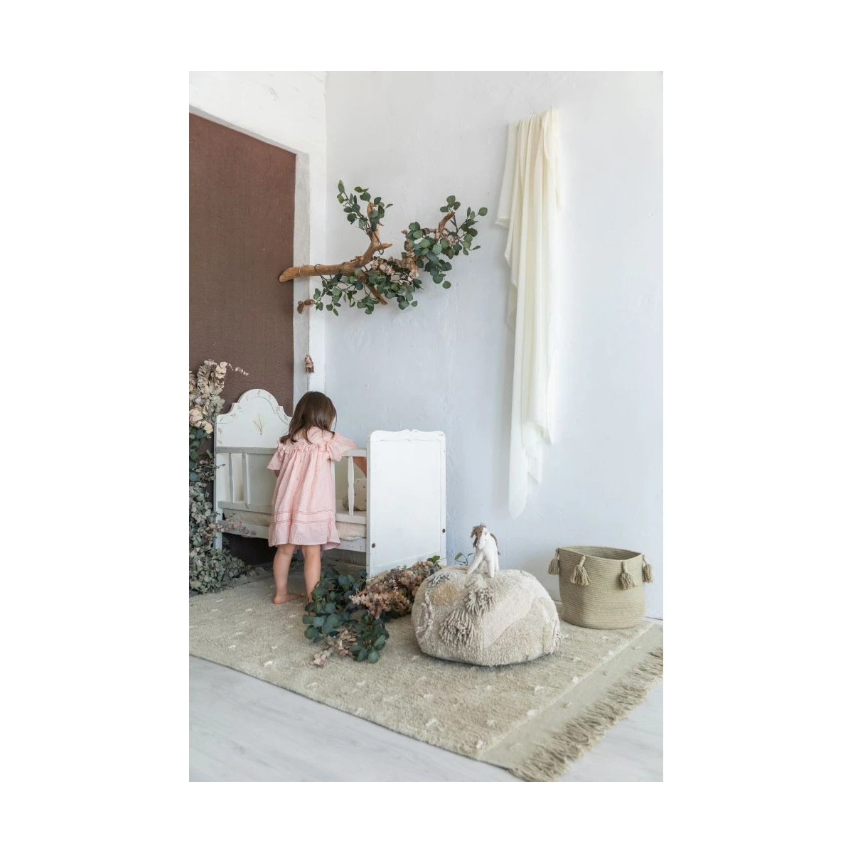 Lorena Canals Kosz Woody Olive | Pan Piksel