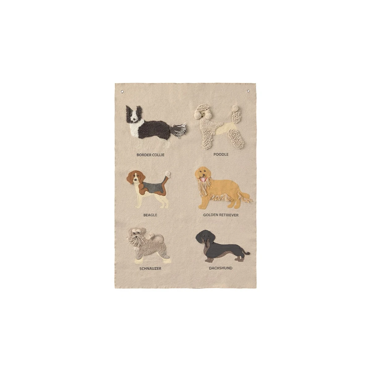 LORENA CANALS Dekoracja na ścianę Dogs Psy Wouf Wouf | Pan Piksel