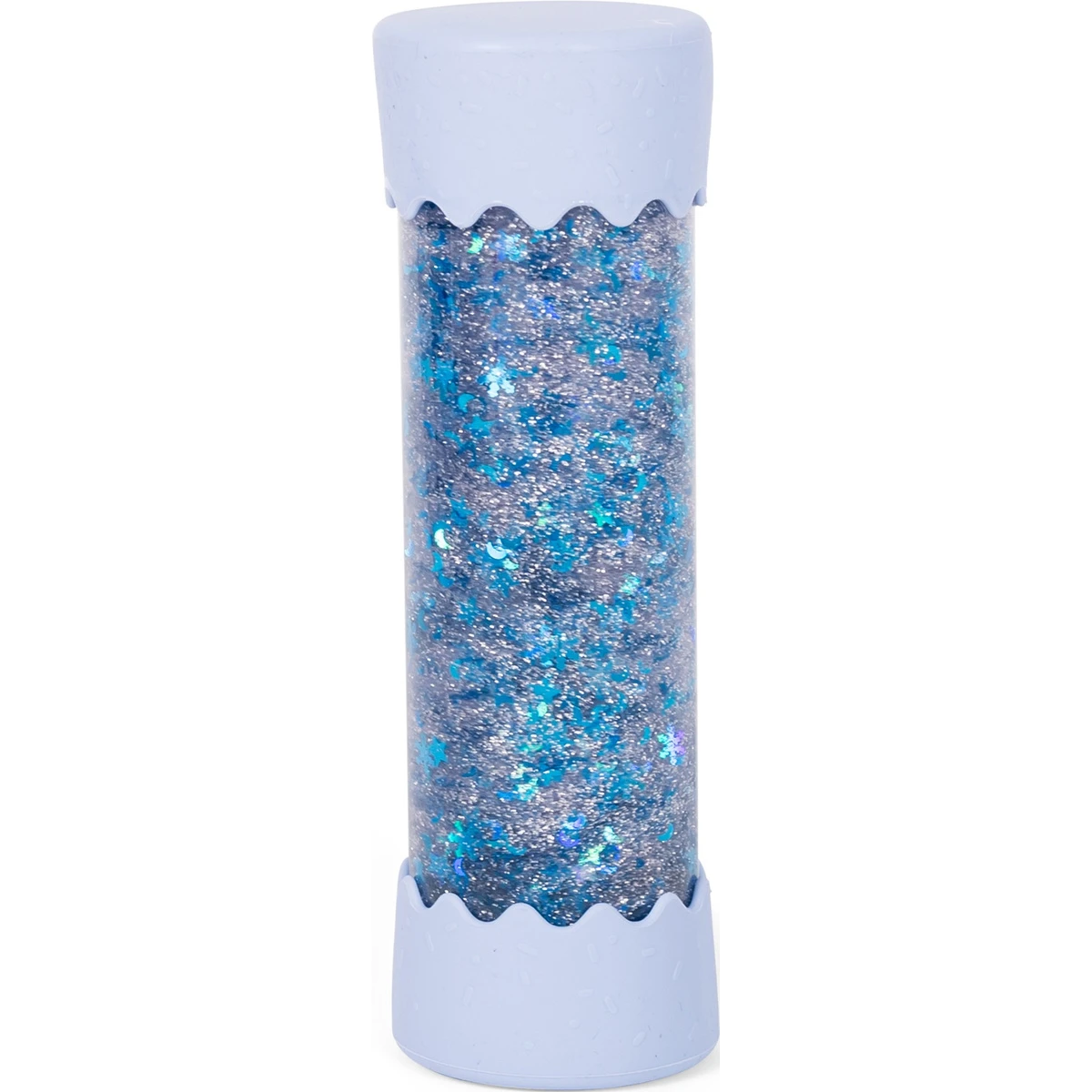 JELLYSTONE DESIGNS Jellystone Sensoryczna butelka dla niemowląt SOFT BLUE 0+ wyciszająca przepływowa zamknięta | Pan Piksel