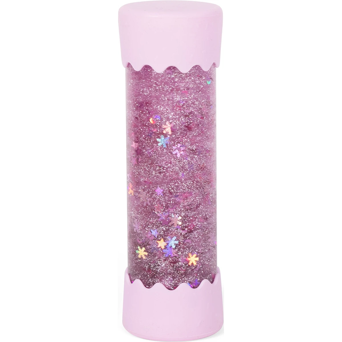 JELLYSTONE DESIGNS Jellystone Sensoryczna butelka dla niemowląt SOFT PINK 0+ wyciszająca przepływowa zamknięta | Pan Piksel