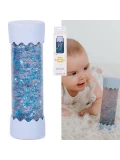 JELLYSTONE DESIGNS Jellystone Sensoryczna butelka dla niemowląt SOFT BLUE 0+ wyciszająca przepływowa zamknięta | Pan Piksel