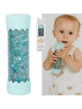 JELLYSTONE DESIGNS Jellystone Sensoryczna butelka dla niemowląt SOFT MINT 0+ wyciszająca przepływowa zamknięta | Pan Piksel