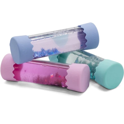 JELLYSTONE DESIGNS Jellystone Sensoryczna butelka dla niemowląt SOFT PINK 0+ wyciszająca przepływowa zamknięta | Pan Piksel