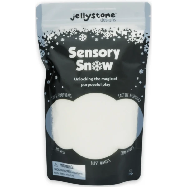 JELLYSTONE DESIGNS Jellystone Sensory Snow Sensoryczny śnieg miękka masa sensoryczna dla dzieci 3+ | Pan Piksel