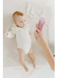 JELLYSTONE DESIGNS Jellystone Sensoryczna butelka dla niemowląt SOFT PINK 0+ wyciszająca przepływowa zamknięta | Pan Piksel