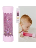 JELLYSTONE DESIGNS Jellystone Sensoryczna butelka dla niemowląt SOFT PINK 0+ wyciszająca przepływowa zamknięta | Pan Piksel