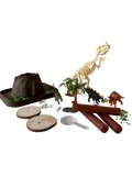 JELLYSTONE DESIGNS Jellystone Zestaw sensoryczny Świat dinozaurów tacka + figurki + śnieg sensoryczny | Pan Piksel