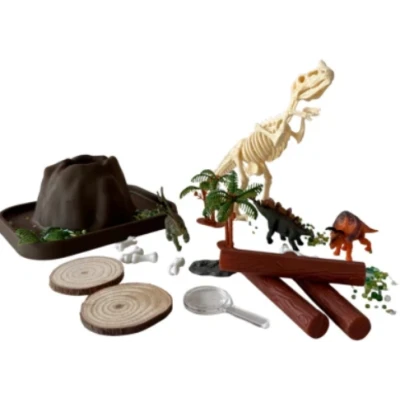 JELLYSTONE DESIGNS Jellystone Zestaw sensoryczny Świat dinozaurów tacka + figurki + śnieg sensoryczny | Pan Piksel