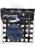 JELLYSTONE DESIGNS Jellystone Gryzak terapeutyczny antystresowy naszyjnik – dinozaur szary | Pan Piksel