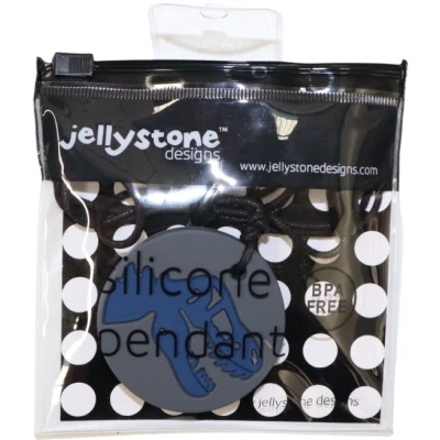 JELLYSTONE DESIGNS Jellystone Gryzak terapeutyczny antystresowy naszyjnik – dinozaur szary | Pan Piksel