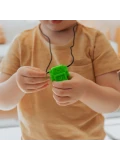 JELLYSTONE DESIGNS Jellystone Gryzak terapeutyczny antystresowy naszyjnik – robot Grassy Green | Pan Piksel