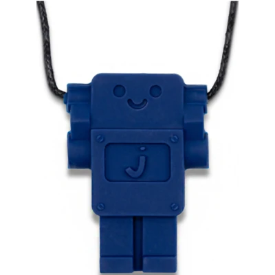 JELLYSTONE DESIGNS Jellystone Gryzak terapeutyczny antystresowy naszyjnik – robot School Blue | Pan Piksel