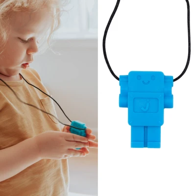 JELLYSTONE DESIGNS Jellystone Gryzak terapeutyczny antystresowy naszyjnik – robot Blue Hawaiian | Pan Piksel
