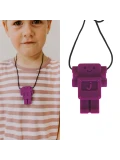 JELLYSTONE DESIGNS Jellystone Gryzak terapeutyczny antystresowy naszyjnik – robot Purple Grape | Pan Piksel
