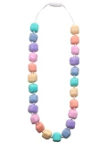 JELLYSTONE DESIGNS Jellystone Sensoryczny naszyjnik gryzak Korale księżniczki Princess pastel 3+ | Pan Piksel