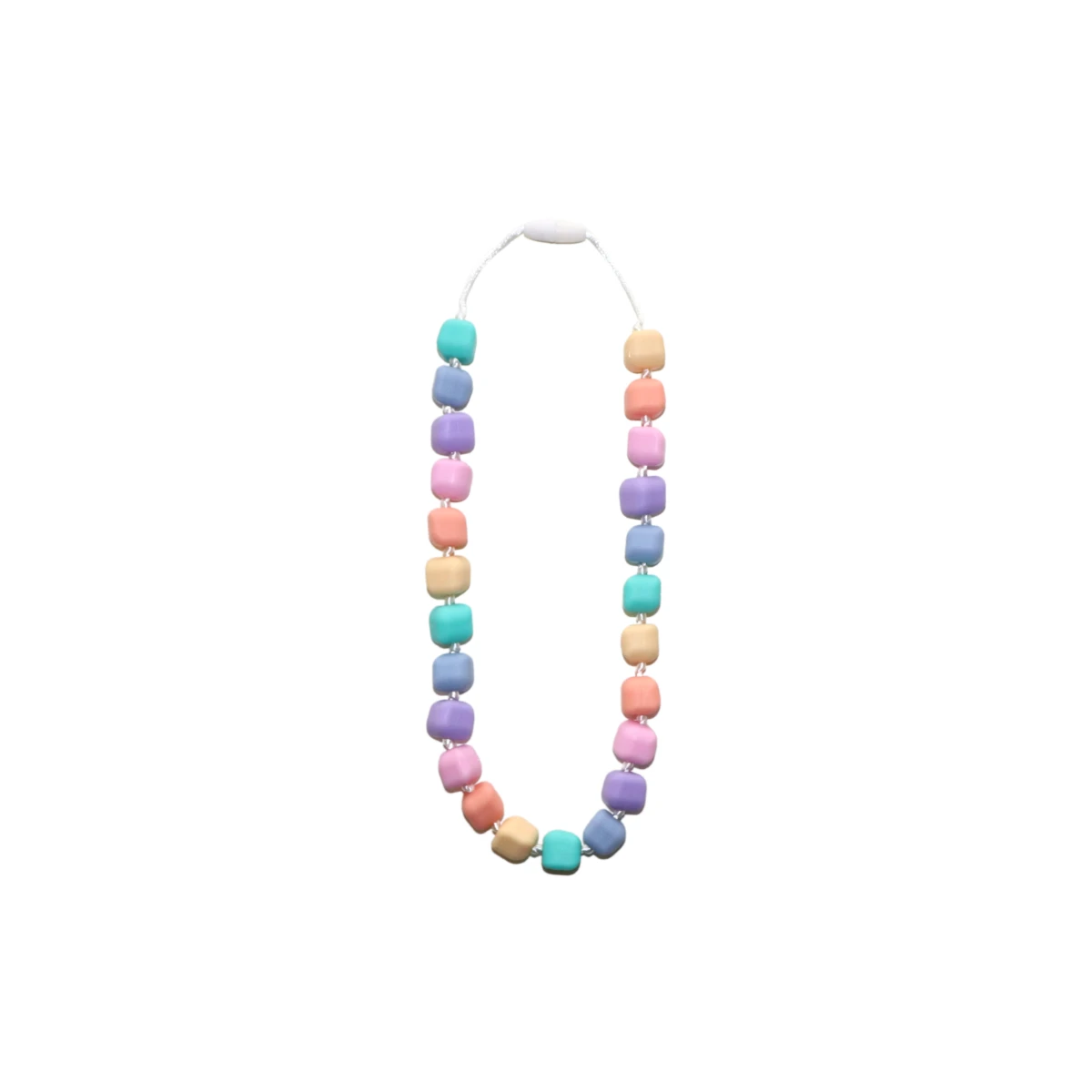JELLYSTONE DESIGNS Jellystone Sensoryczny naszyjnik gryzak Korale księżniczki Princess pastel 3+ | Pan Piksel
