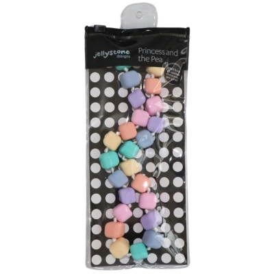 JELLYSTONE DESIGNS Jellystone Sensoryczny naszyjnik gryzak Korale księżniczki Princess pastel 3+ | Pan Piksel