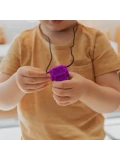 JELLYSTONE DESIGNS Jellystone Gryzak terapeutyczny antystresowy naszyjnik – robot Purple Grape | Pan Piksel