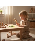 ESSCHERT DESIGN Drewniana lupa przyrodnicza dla dzieci 3x/6x – FSC – Rośliny Grzyby Owady | Pan Piksel