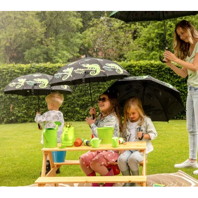 ESSCHERT DESIGN Parasolka Kameleon dla dzieci magiczna zmieniająca kolor w deszczu | Pan Piksel