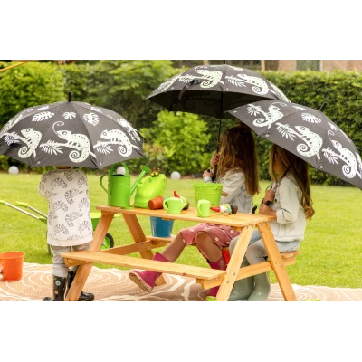 ESSCHERT DESIGN Parasolka Kameleon dla dzieci magiczna zmieniająca kolor w deszczu | Pan Piksel