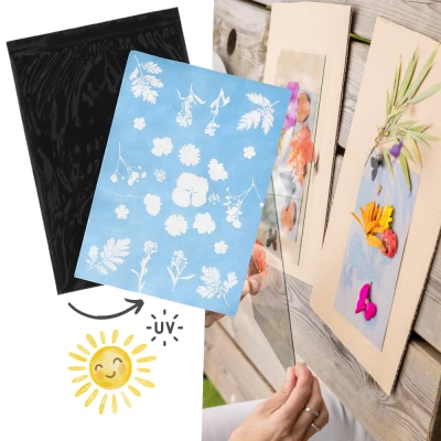 ESSCHERT DESIGN Słoneczny papier fotograficzny A5 12 szt. drukowanie słońcem UV | Pan Piksel