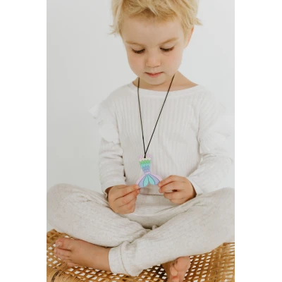 JELLYSTONE DESIGNS Jellystone Gryzak terapeutyczny antystresowy naszyjnik– Syrena | Pan Piksel