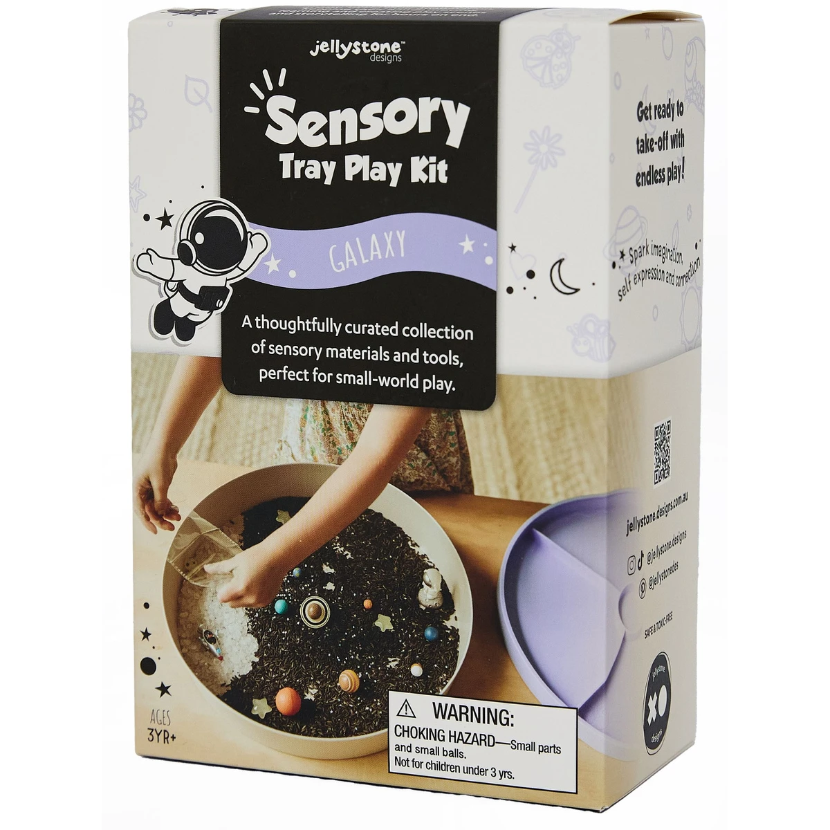JELLYSTONE DESIGNS Jellystone Zestaw sensoryczny Galaktyka wkład do tacki sensorycznej Play Tray | Pan Piksel