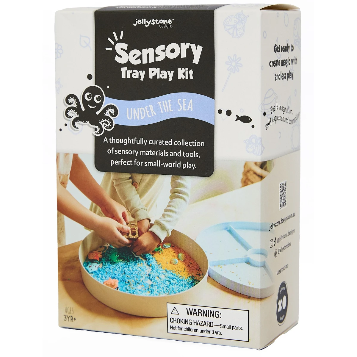 JELLYSTONE DESIGNS Jellystone Zestaw sensoryczny Podwodny Świat wkład do tacki sensorycznej Play Tray | Pan Piksel