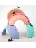 JELLYSTONE DESIGNS Jellystone Tęcza sensoryczna Over the rainbow Pastel 5 elementów kolor pastelowy | Pan Piksel