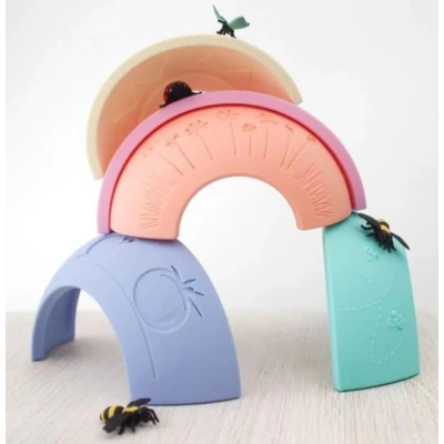 JELLYSTONE DESIGNS Jellystone Tęcza sensoryczna Over the rainbow Pastel 5 elementów kolor pastelowy | Pan Piksel