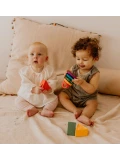 JELLYSTONE DESIGNS Jellystone Silikonowa piramida gryzaki krążki Rainbow Tęcza | Pan Piksel
