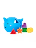 JELLYSTONE DESIGNS Jellystone Narwal Morski Sorter Kształtów BRIGHT silikonowy wieloryb | Pan Piksel