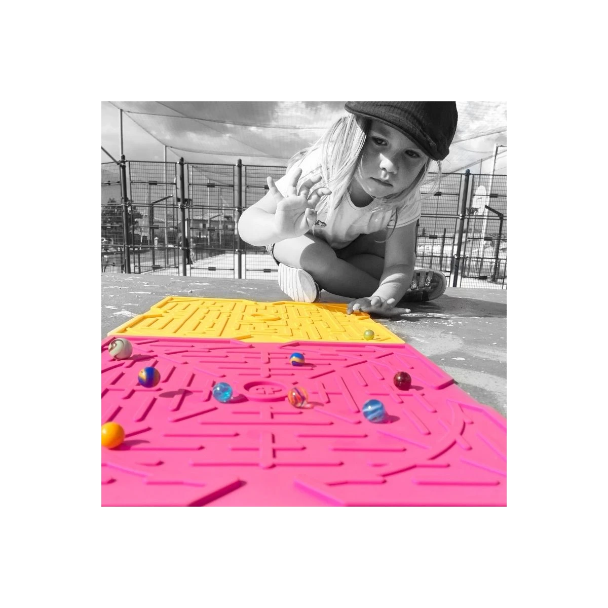 GAME PLAK Mata do gry w kulki COSMOS ROSE | Pan Piksel
