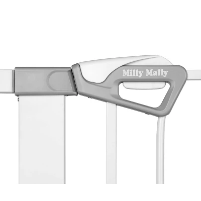 MILLY MALLY Bramka zabezpieczająca Barierka na schody z rozszerzeniami Guardy 118 White | Pan Piksel