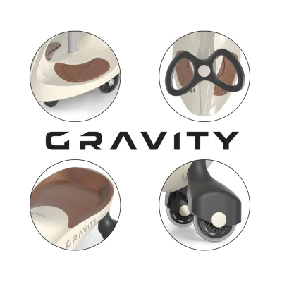 Milly Mally Jeździk Grawitacyjny Gravity Beige Brown | Pan Piksel