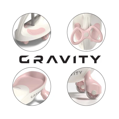 Milly Mally Jeździk Grawitacyjny Gravity Cream Pink | Pan Piksel