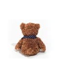 TEDDY HERMANN Maskotka miś pluszowy 30 cm z bandaną w gwiazdki brązowy | Pan Piksel