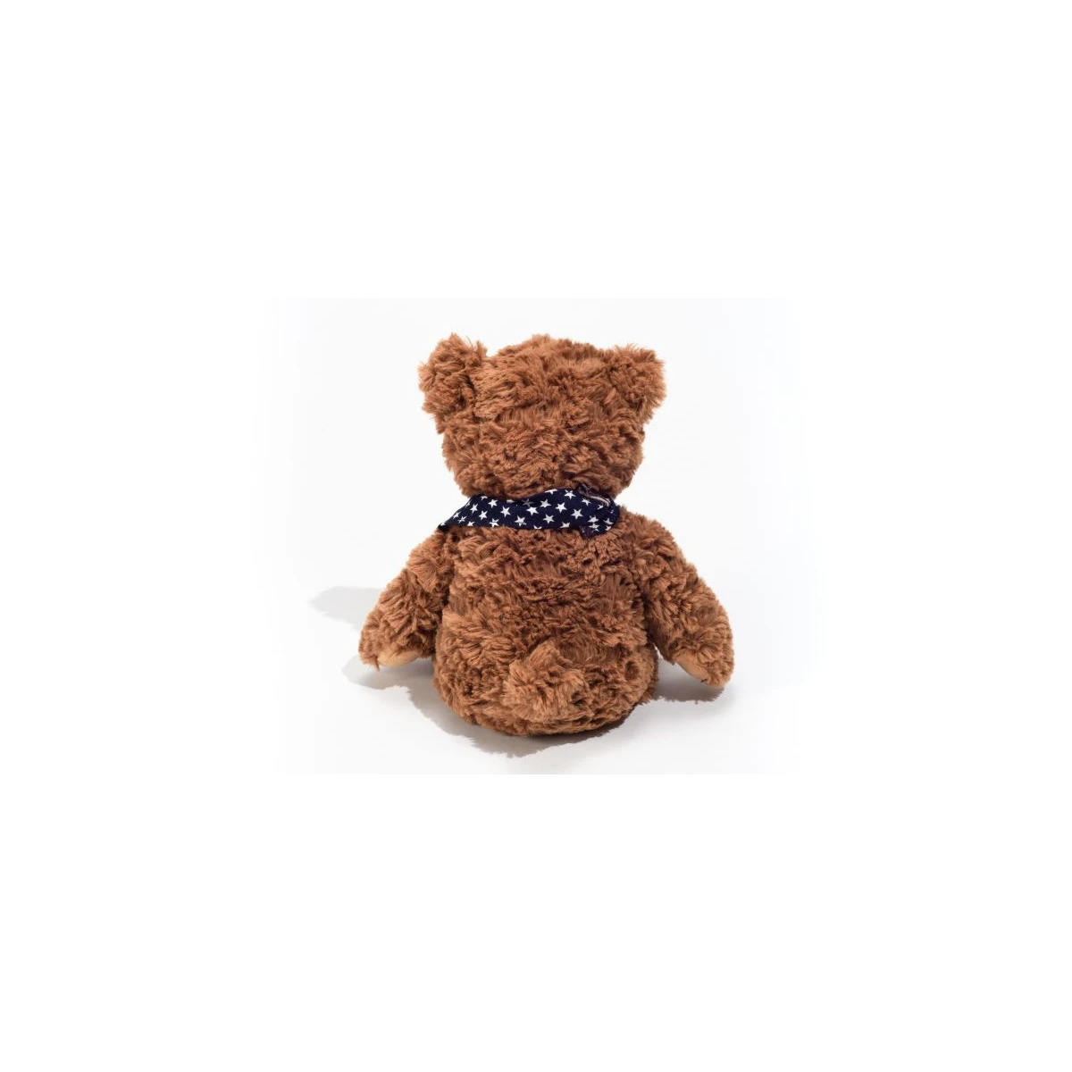TEDDY HERMANN Maskotka miś pluszowy 30 cm z bandaną w gwiazdki brązowy | Pan Piksel