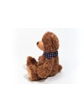 TEDDY HERMANN Maskotka miś pluszowy 30 cm z bandaną w gwiazdki brązowy | Pan Piksel