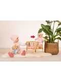 TEDDY HERMANN Maskotka miś pluszowy 30 cm w różowej piżamie | Pan Piksel