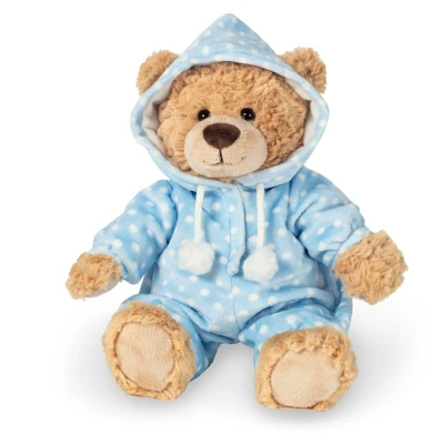 TEDDY HERMANN Maskotka miś pluszowy 30 cm w niebieskiej piżamie | Pan Piksel