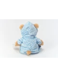 TEDDY HERMANN Maskotka miś pluszowy 30 cm w niebieskiej piżamie | Pan Piksel