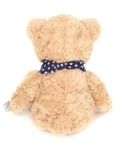 TEDDY HERMANN Maskotka miś pluszowy 30 cm z bandaną w gwiazdki beżowy | Pan Piksel