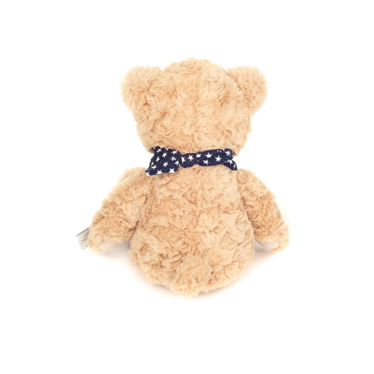 TEDDY HERMANN Maskotka miś pluszowy 30 cm z bandaną w gwiazdki beżowy | Pan Piksel