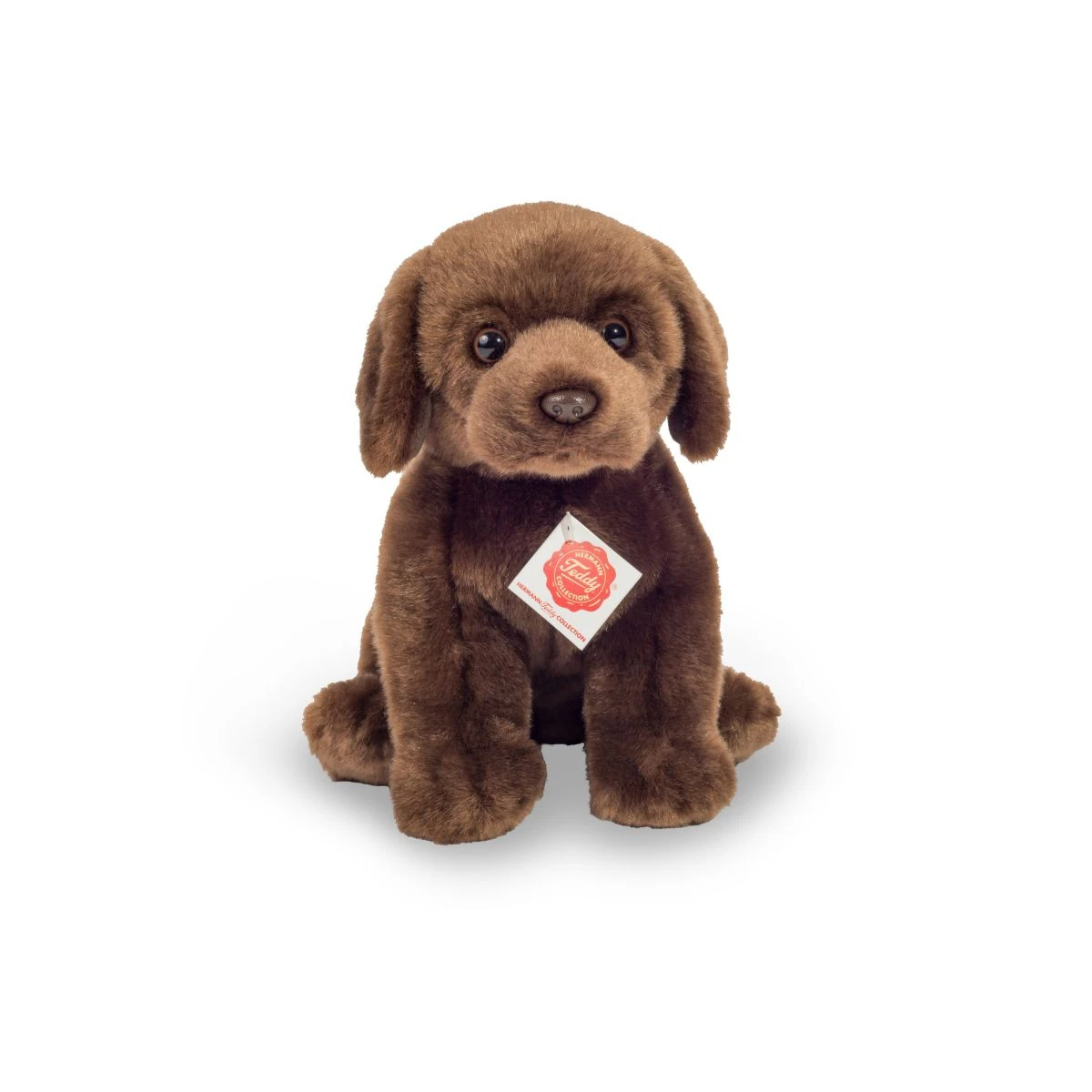 TEDDY HERMANN Maskotka Labrador siedzący ciemnobrązowy 25 cm | Pan Piksel