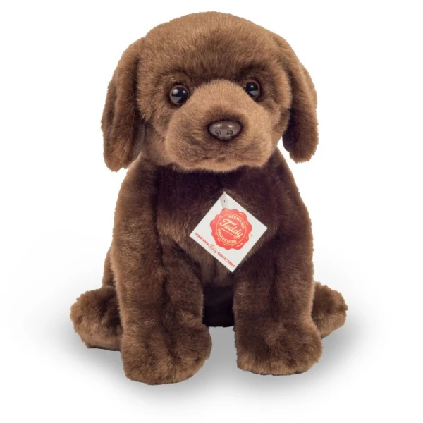 TEDDY HERMANN Maskotka Labrador siedzący ciemnobrązowy 25 cm | Pan Piksel